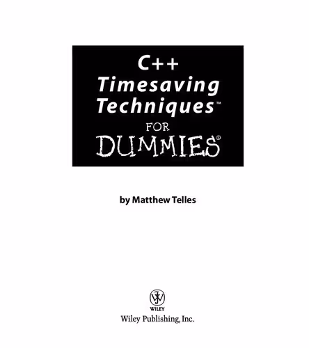 خرید و دانلود نسخه کامل کتاب C   Timesaving Techniques For Dummies