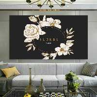 تابلو بوم مدل گل رز کد AR162