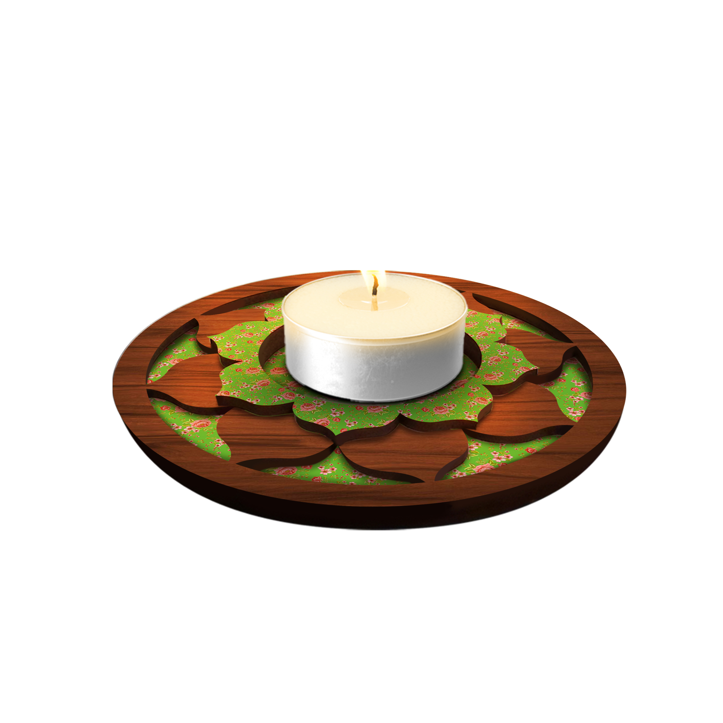 شمعدان مدل گل نیلوفر