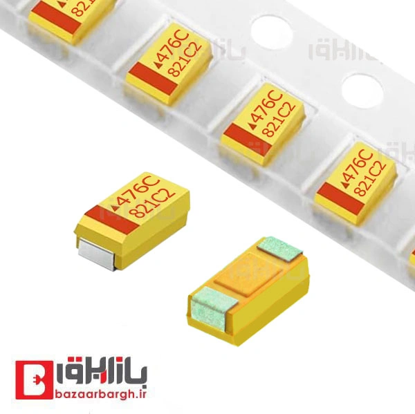 خازن تانتالیوم 47 میکرو فاراد 16 ولت SMD سایز A