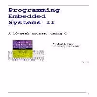 خرید و دانلود نسخه کامل کتاب Programming Embedded Systems II: A 10-week course, using C