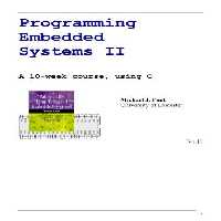 خرید و دانلود نسخه کامل کتاب Programming Embedded Systems II: A 10-week course, using C
