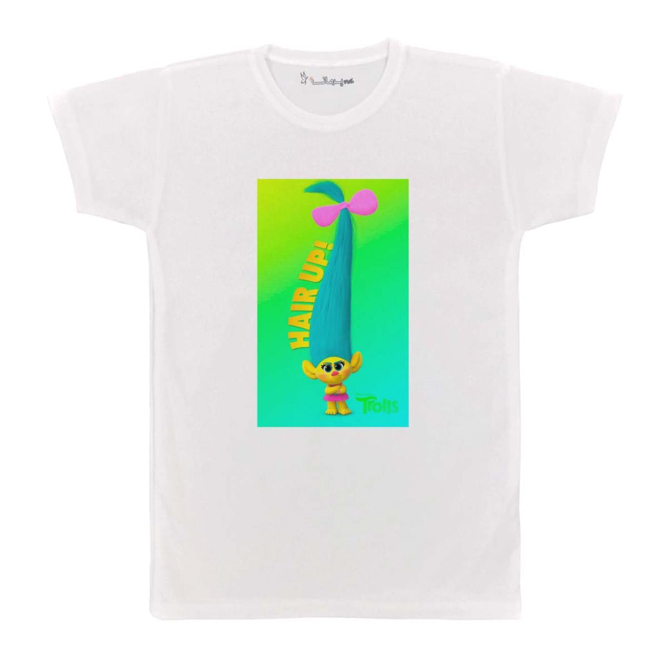 تی شرت بچگانه پرمانه طرح ترول ها کد pmt.4318