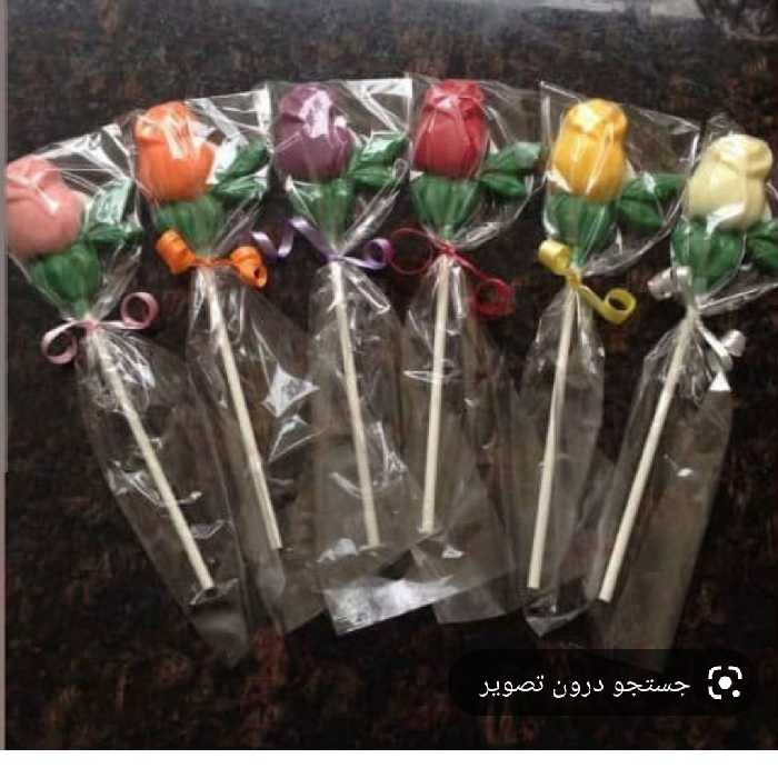 طلق گل رز  برای شکلات های ولنتاینی