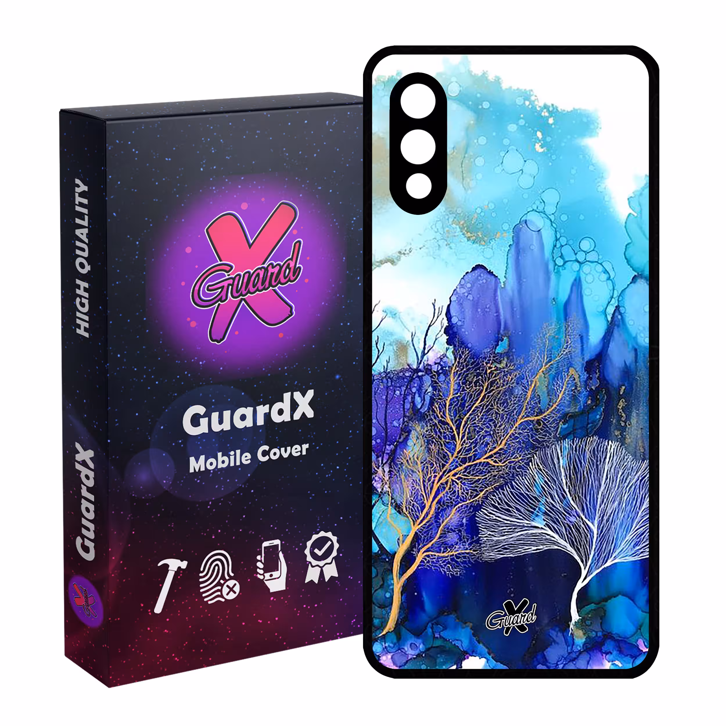 کاور گارد ایکس طرح آبرنگی مدل Glass10292 مناسب برای گوشی موبایل سامسونگ Galaxy A02 / M02