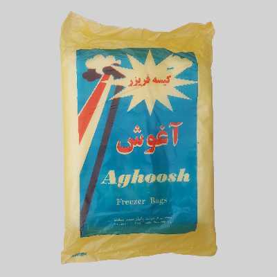 کیسه فریزر آغوش مدل ضخیم 20×30 بسته 600 عددی