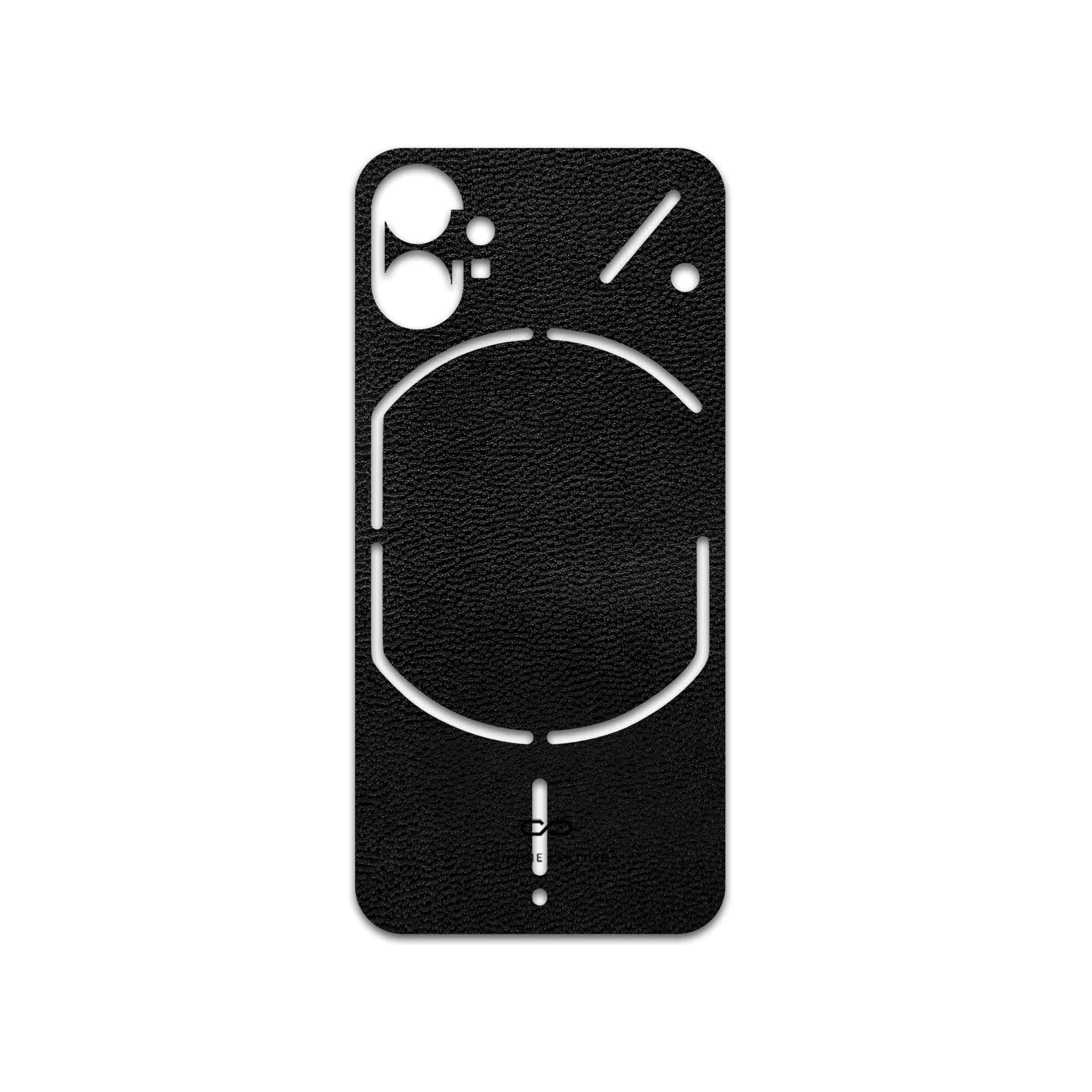 برچسب پوششی ماهوت مدل Black-Leather مناسب برای گوشی موبایل ناتینگ Phone 1