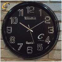 ساعت دیواری اورجینال ولدر PVC مشکی| کد رفرنس 550
