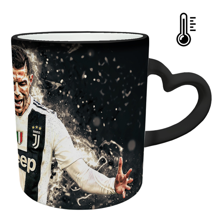 ماگ حرارتی مدل دسته قلبی طرح رونالدو کد 23