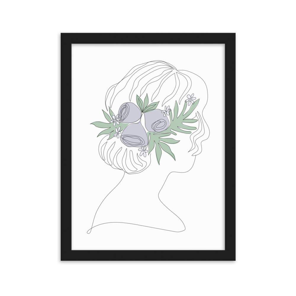 تابلو مدل دکوراتیو مینیمال دخترانه کد 2759