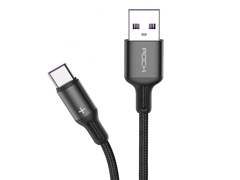 کابل سوپر شارژ تایپ سی راک Rock R2 Type-C 1m