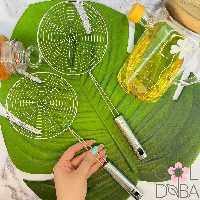 توری روغن گیراستیل  دسته دار سایز  بزرگ 19 سانت وارداتی 