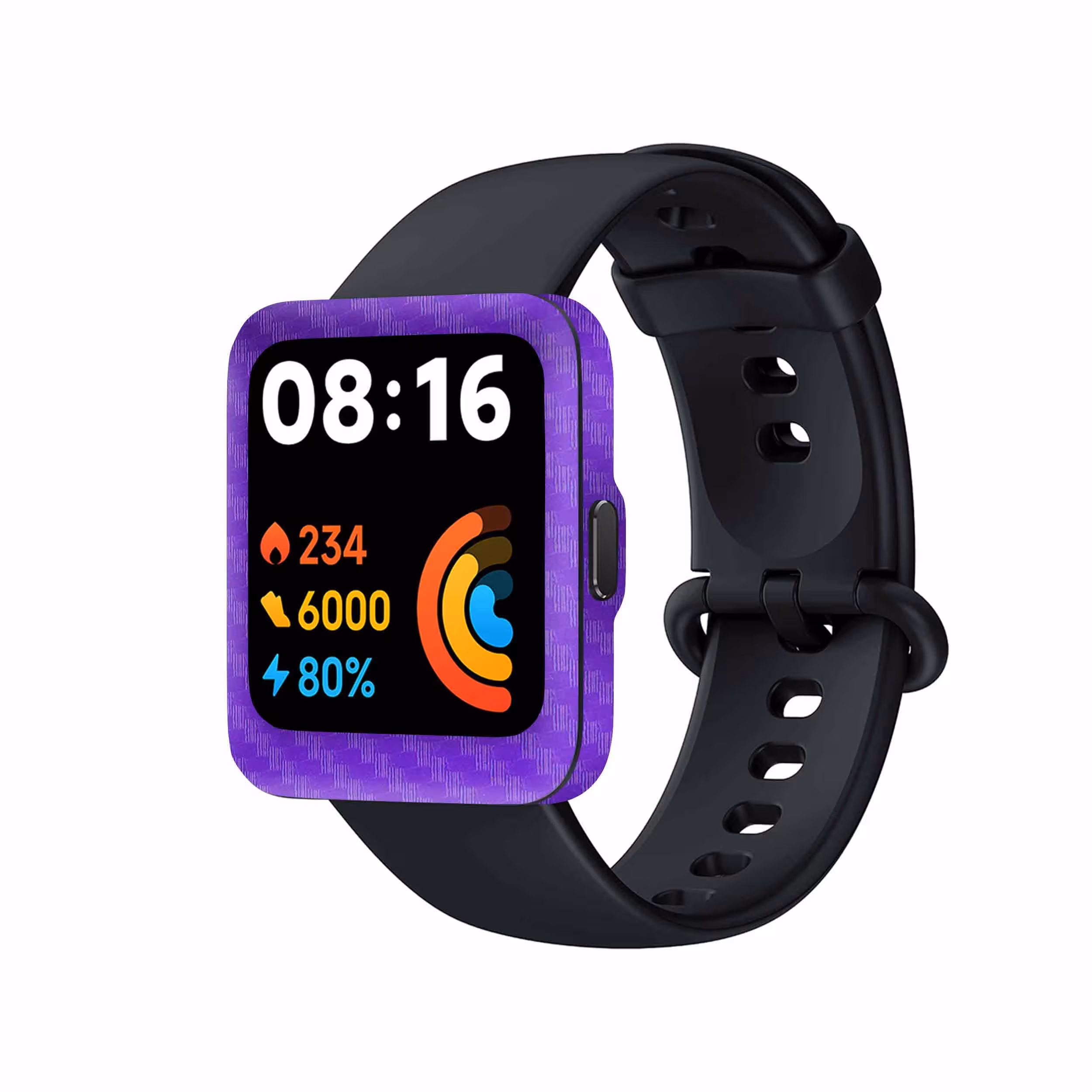 برچسب ماهوت طرح Purple-Fiber مناسب برای ساعت هوشمند شیائومی Redmi Watch 2 Lite