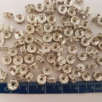 نگین نقره ای سایز 6