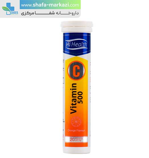 قرص جوشان ویتامین ث 500 های هلث | Hi health vitamin C 500