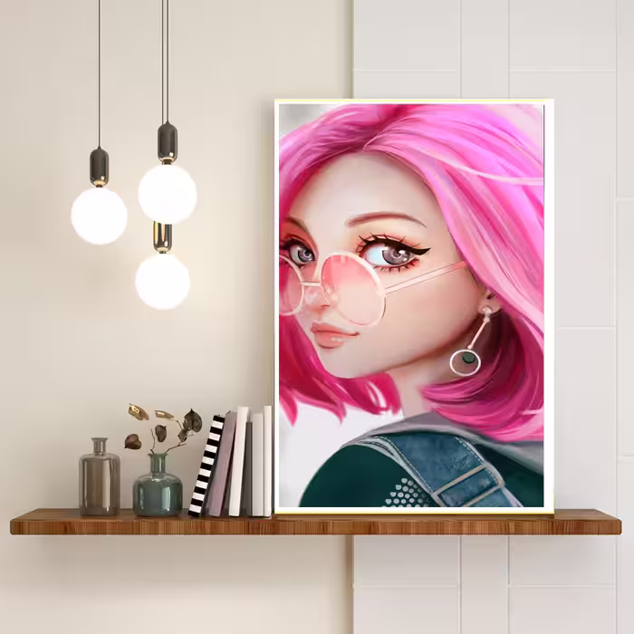 تابلو طرح girl کد 0661 | دنیای قاب