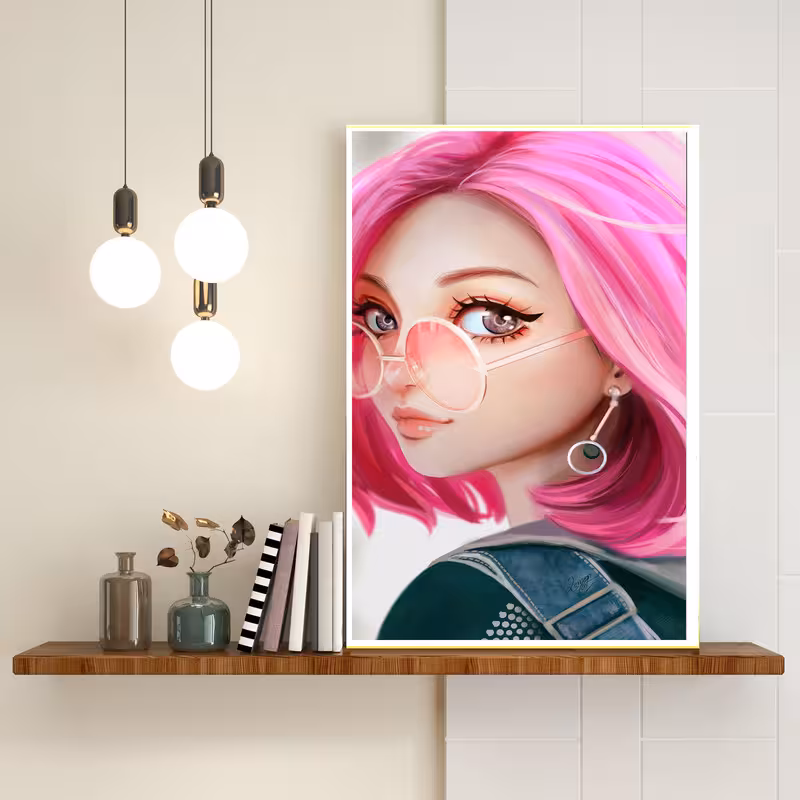 تابلو طرح girl کد 0661 | دنیای قاب