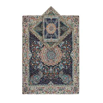 سجاده و جانماز ترمه نگین خاتم طرح افشاری کد SRM