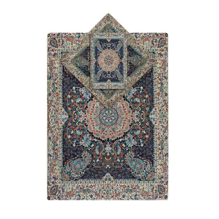 سجاده و جانماز ترمه نگین خاتم طرح افشاری کد SRM