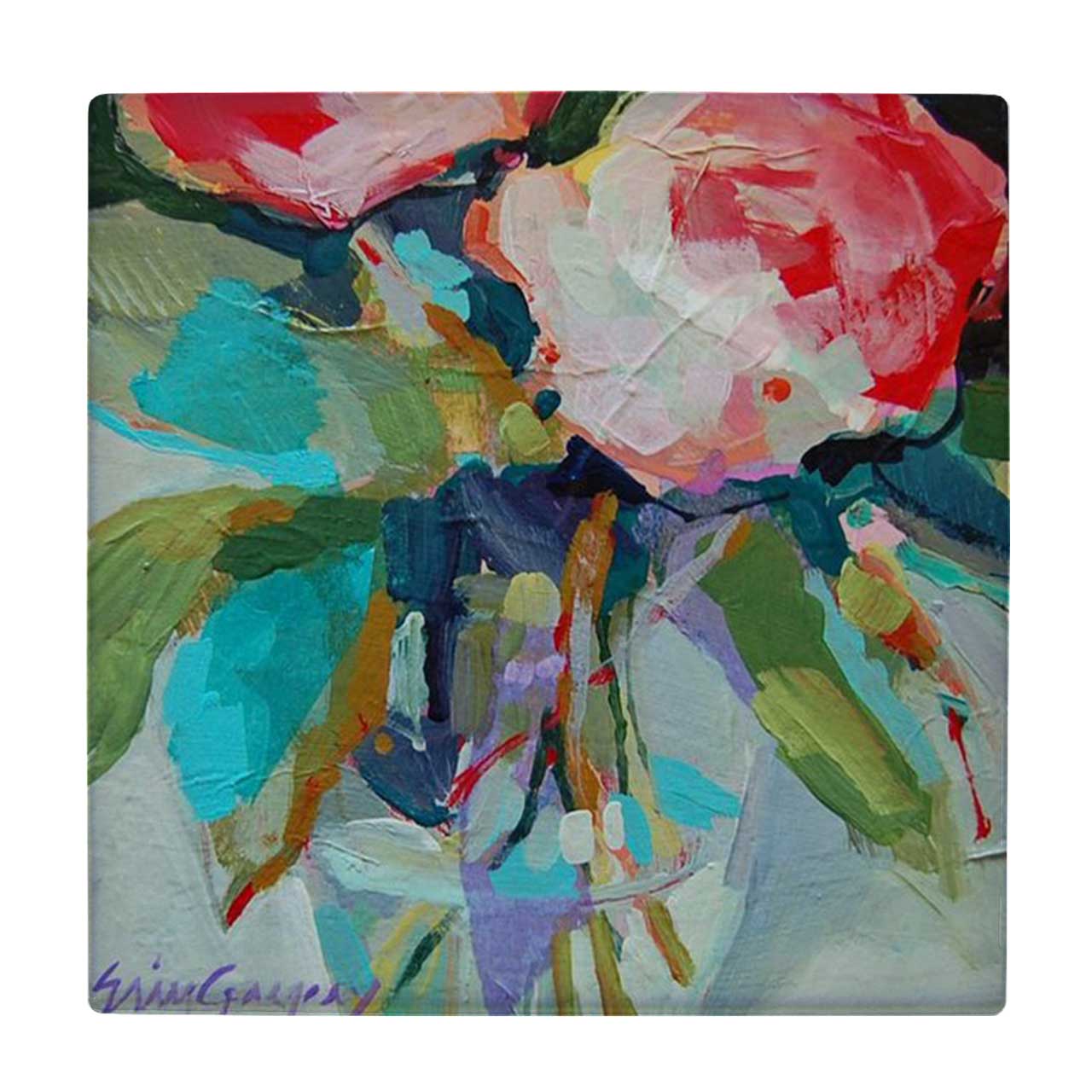 کاشی کارنیلا طرح نقاشی گل کد wkk1866