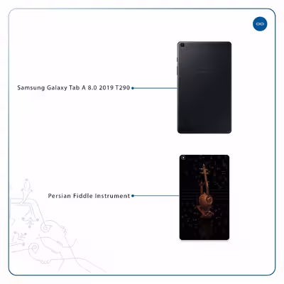 برچسب پوششی ماهوت مدل Persian Fiddle Instrument مناسب برای تبلت سامسونگ Galaxy Tab A 8.0 2019 T290