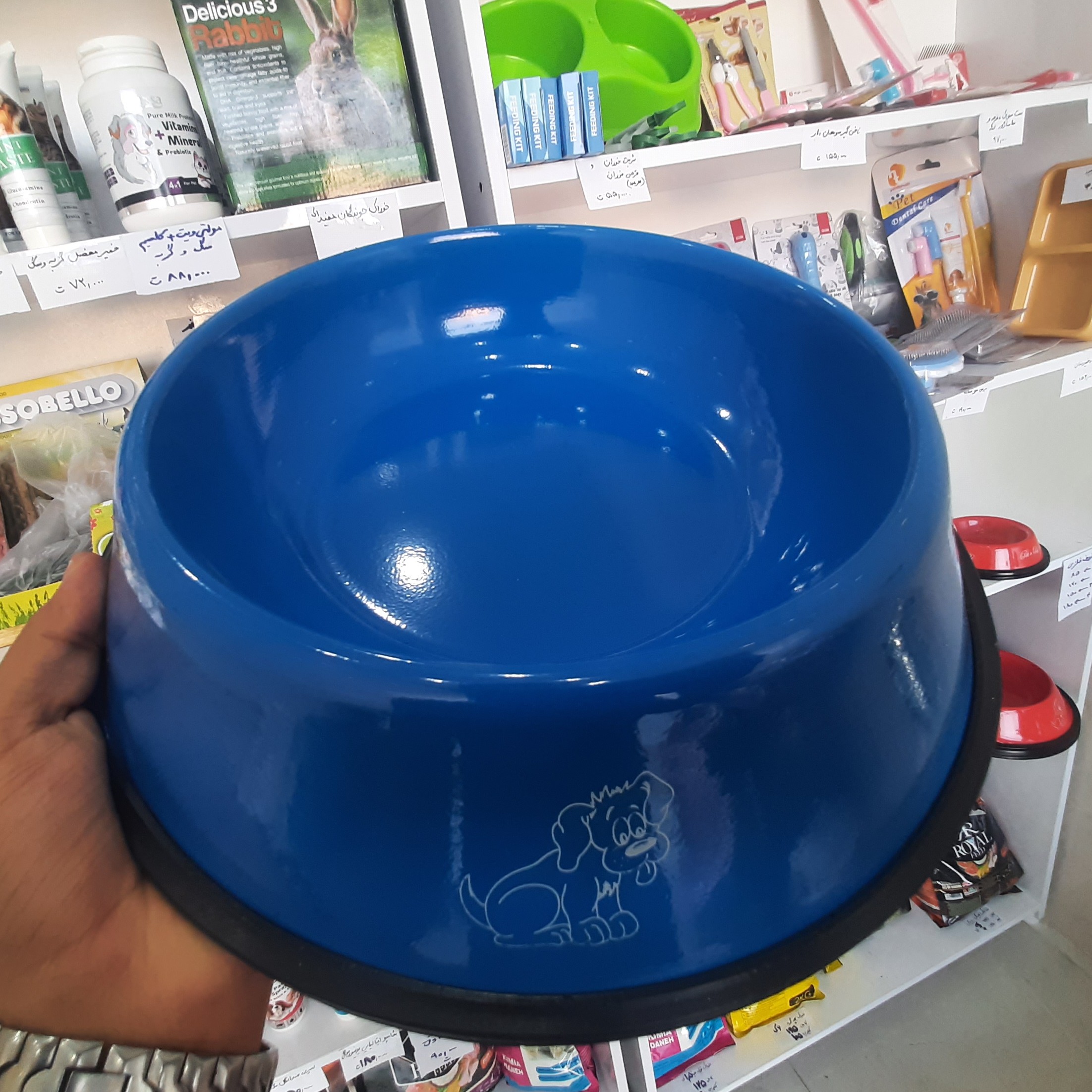 ظرف غذا سگ و گربه فلزی سایز 4