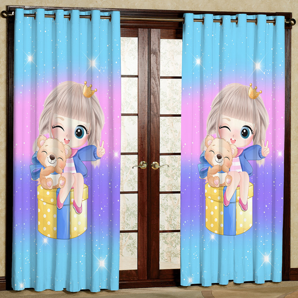 پرده مدل مخمل پانچی کد 7307 سایز 280x140 سانتی متر