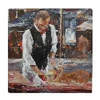 کاشی کارنیلا طرح نقاشی گارسون کد wkk1802