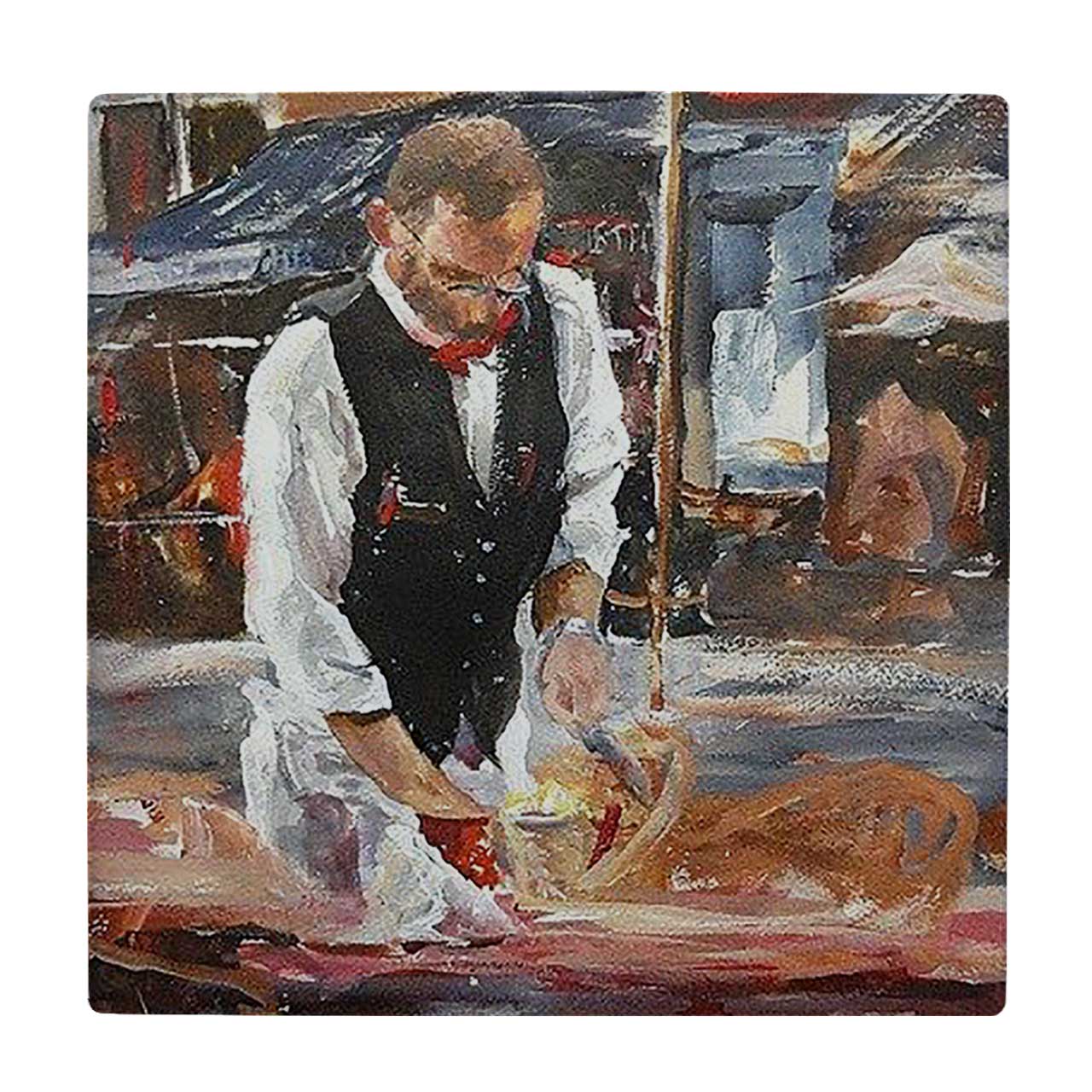 کاشی کارنیلا طرح نقاشی گارسون کد wkk1802