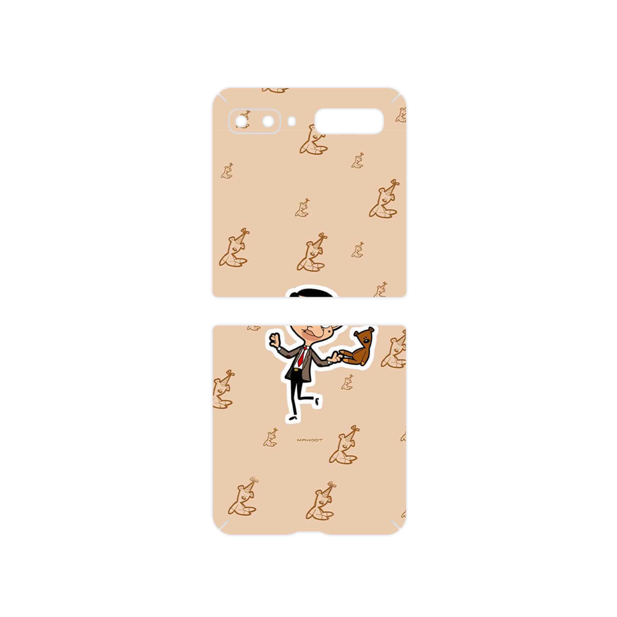 برچسب پوششی ماهوت مدل Mr.Bean مناسب برای گوشی موبایل سامسونگ Galaxy Z Flip