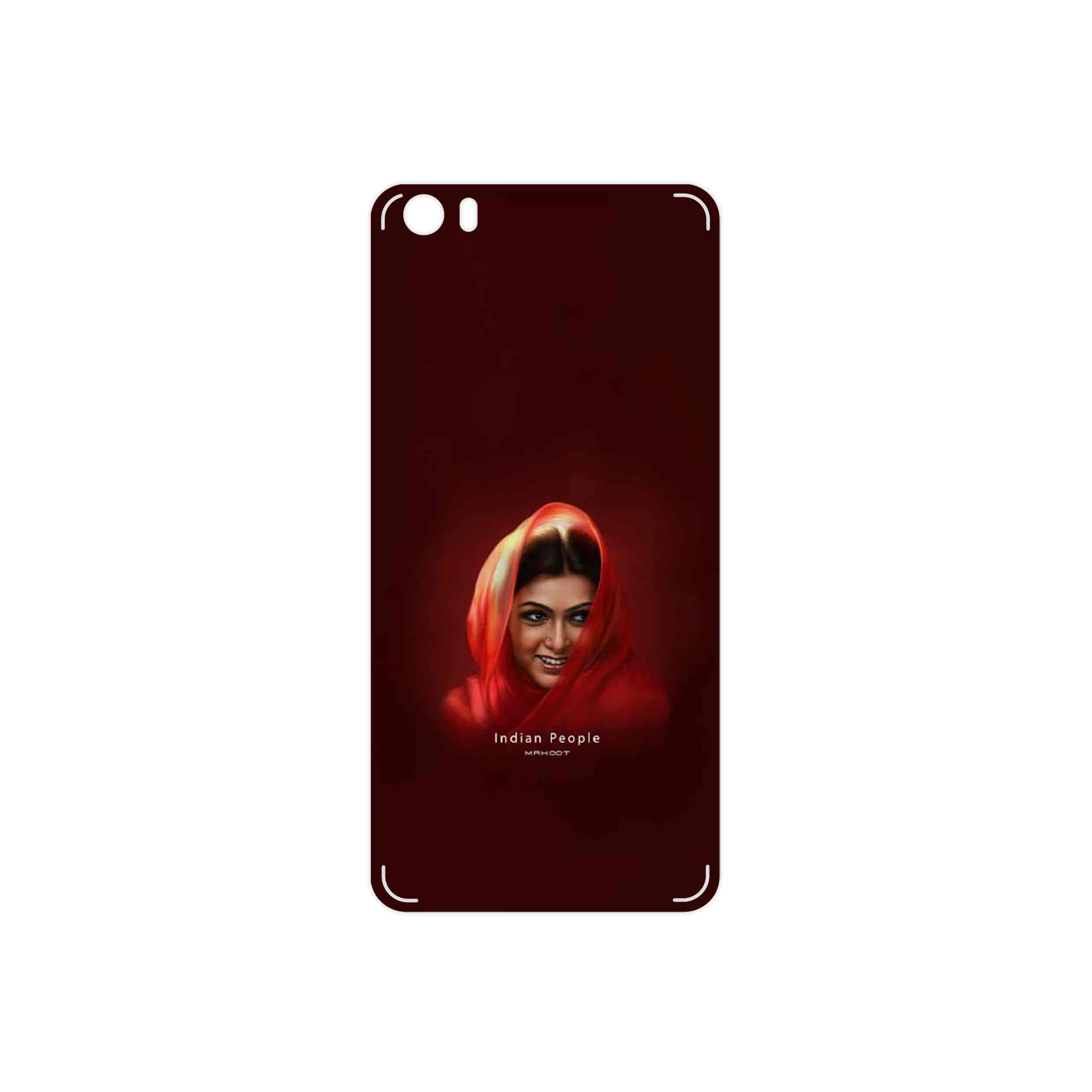 برچسب پوششی ماهوت مدل Portrait of an Indian Woman مناسب برای گوشی موبایل شیائومی Mi 5