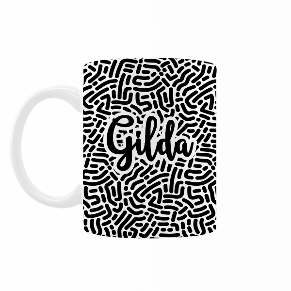 ماگ رژارت مدل اسم گیلدا