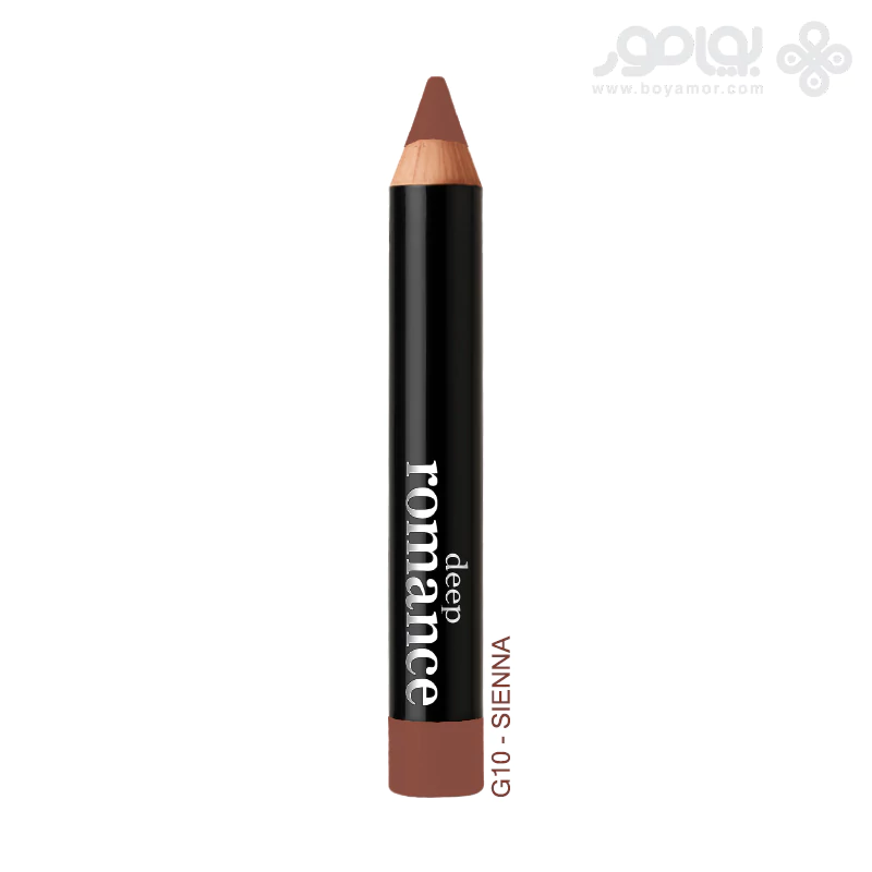 رژ لب مدادی دیپ رومنس شماره G10 رنگ SIENNA