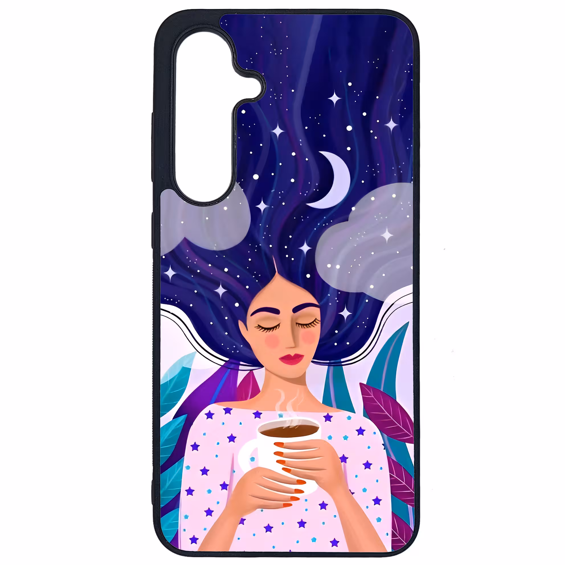 کاور طرح نقاشی دختر کد G-095 مناسب برای گوشی موبایل سامسونگ Galaxy S24 FE | دیجی قاب دونی