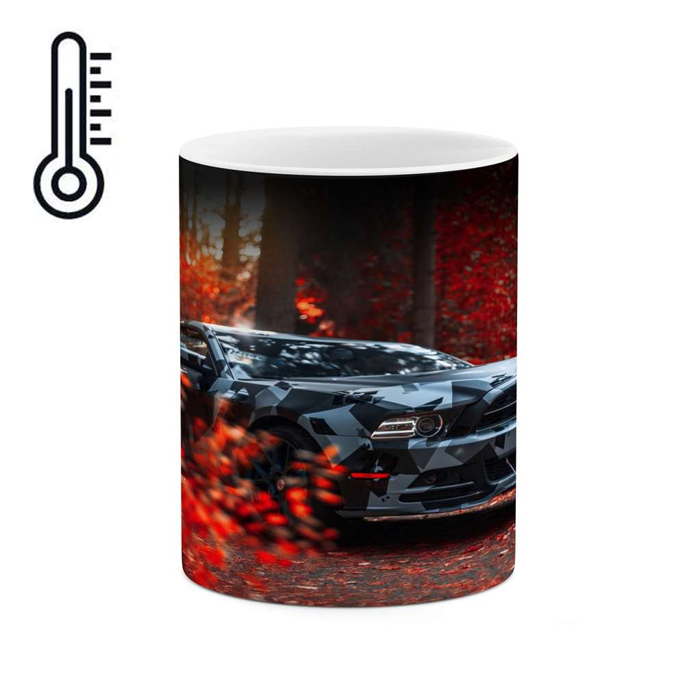 ماگ حرارتی کاکتی طرح ماشین مدل mgh14644