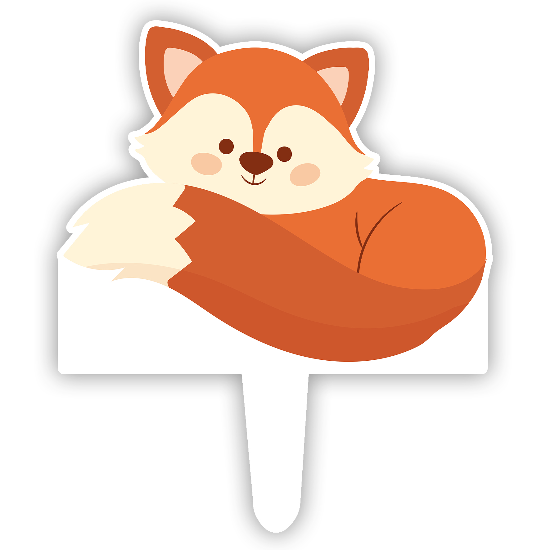  تاپر کیک طرح روباه کد R254