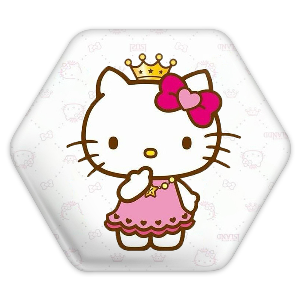 پیکسل خندالو طرح هلو کیتی مدل شش ضلعی کد 2496