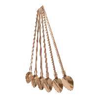 قاشق و نی شربت خوری کد 1014 بسته 6 عددی