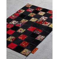 کلاژ فرش دستبافت یک و نیم متری امیرخیز مدل تیکه دوزی کد 109855