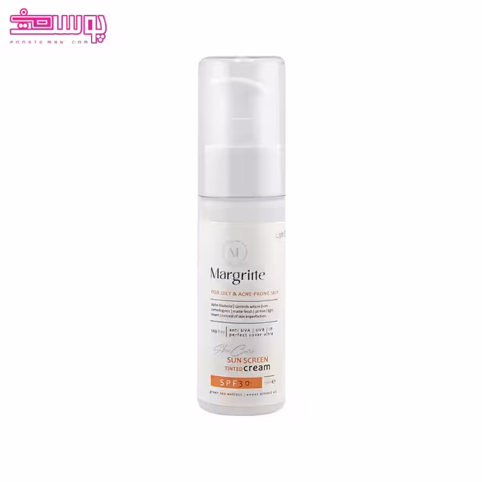 کرم ضد آفتاب رنگی پوست های چرب و مستعد آکنه مارگریت حجم 50ml