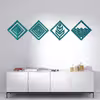 دیوارکوب مدل عناصر چهارگانه طرح لوزی مجموعه 4 عددی