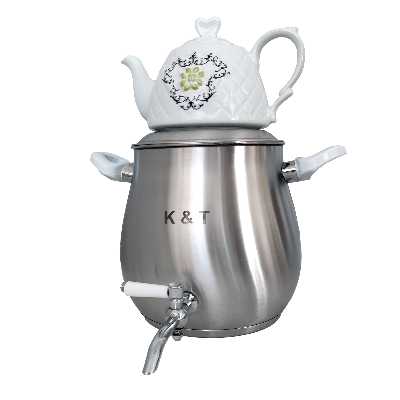 ست کتری و قوری کی اند تی مدل استیل ضدزنگ مات کد 1023