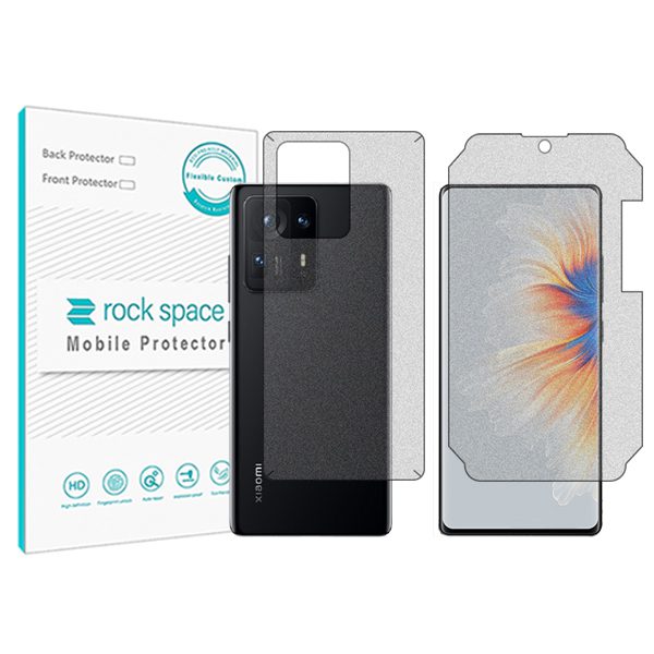 گلس صفحه نمایش و پشت گوشی شیائومی Mix 4 مدل نانو هیدروژل مات برند راک اسپیس کد MS