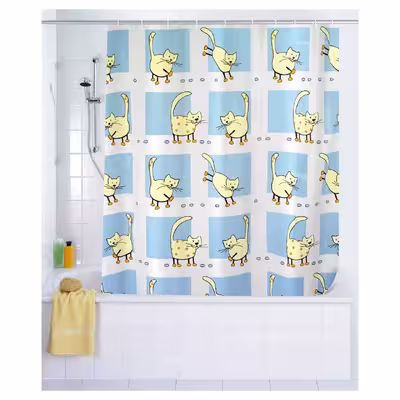 پرده حمام ونکو مدل Cat سایز 200x120 سانتی متر