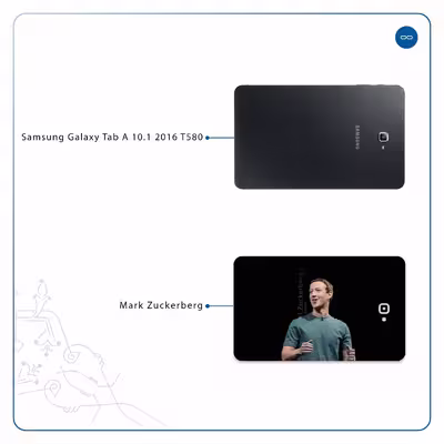 برچسب پوششی ماهوت مدل Mark Zuckerberg مناسب برای تبلت سامسونگ Galaxy Tab A 10.1 2016 T580