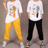 تیشرت شلوار جنس پنبه سایز 38 تا ،48