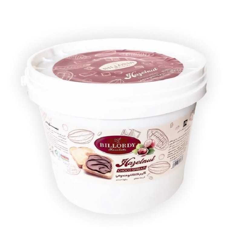 شکلات نوتلا با اسانس فندق - سطل 6 کیلویی - بیلوردی