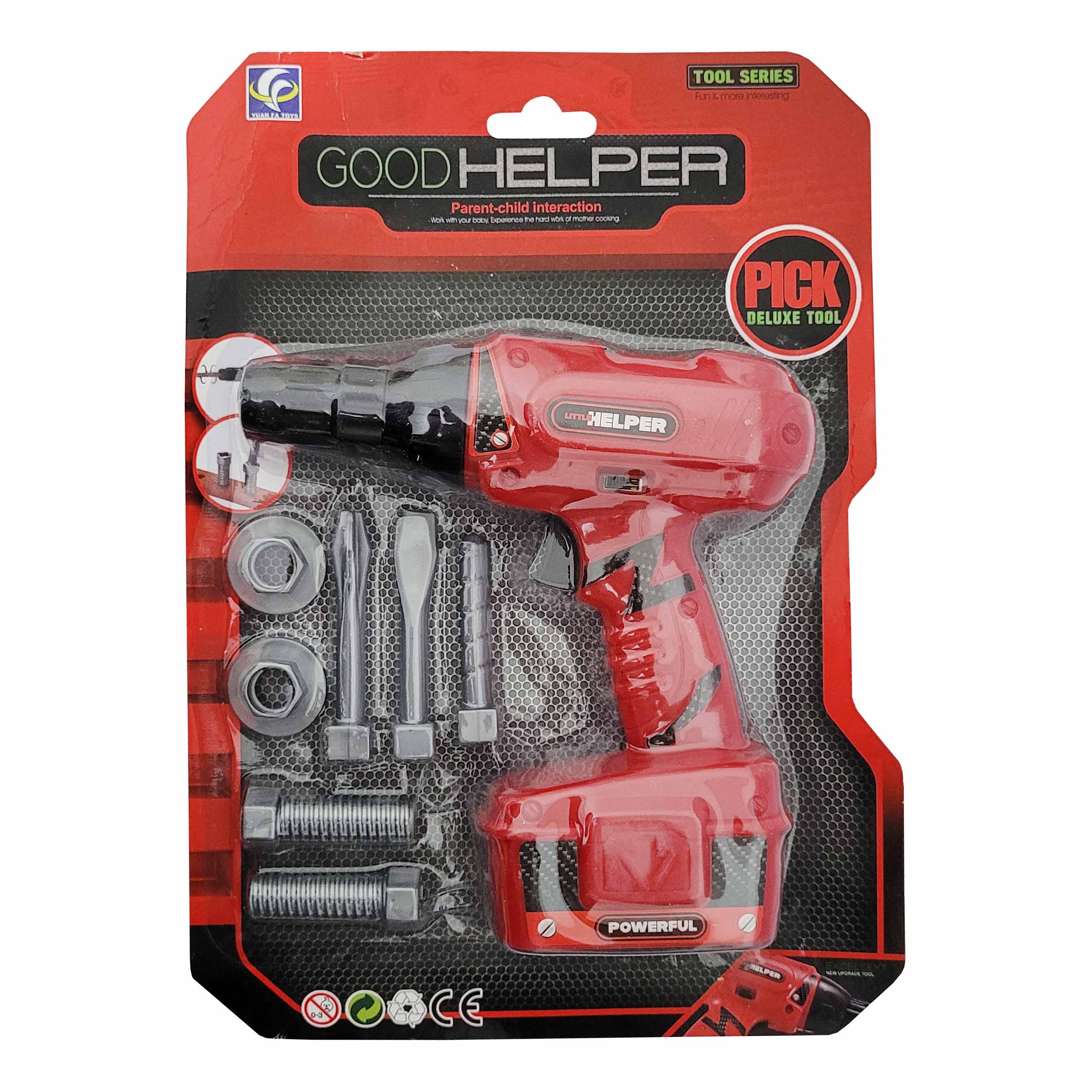 ست اسباب بازی ابزار مدل دریل باتری خور کد 343