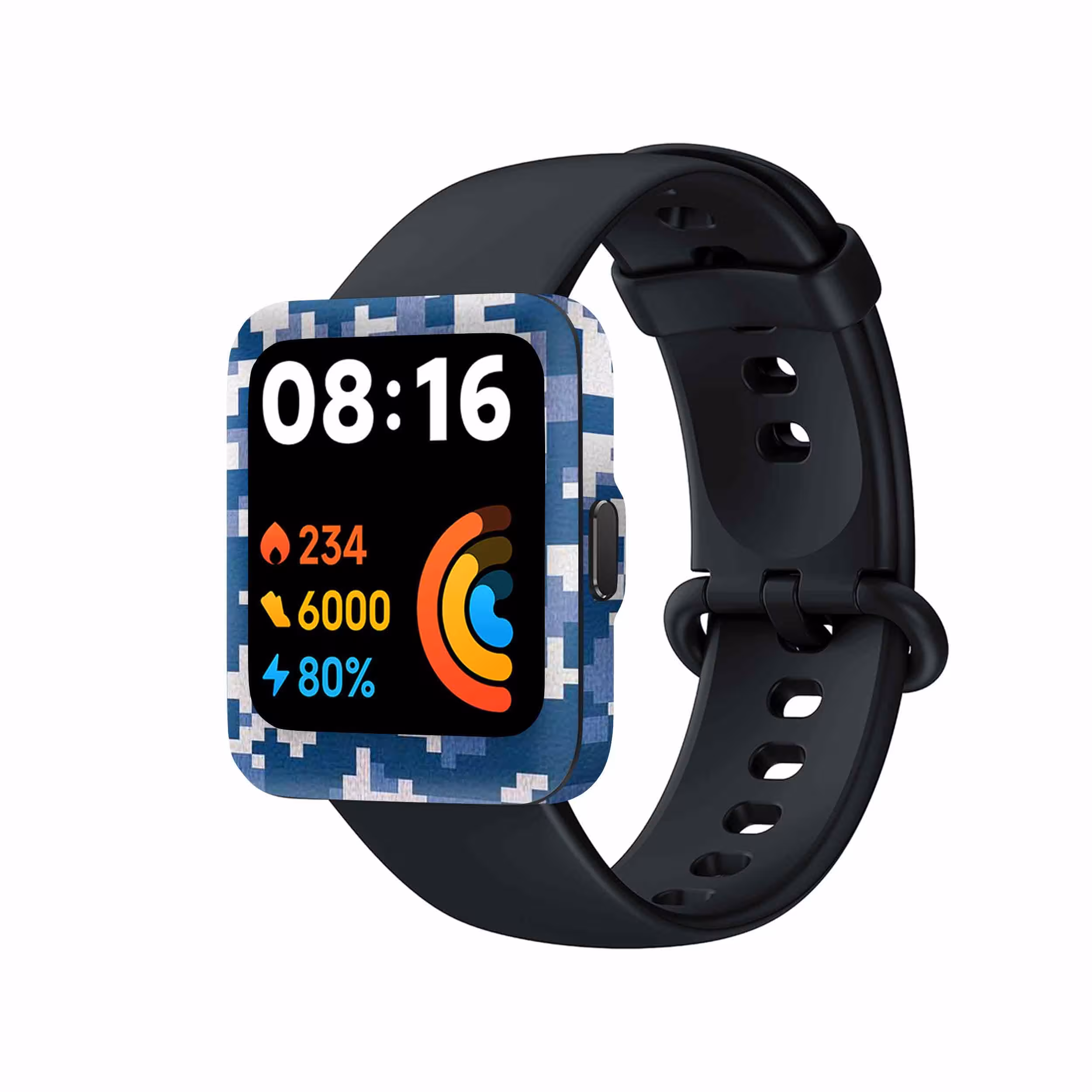 برچسب ماهوت طرح Army_Snow_Pixel مناسب برای ساعت هوشمند شیائومی Redmi Watch 2 Lite
