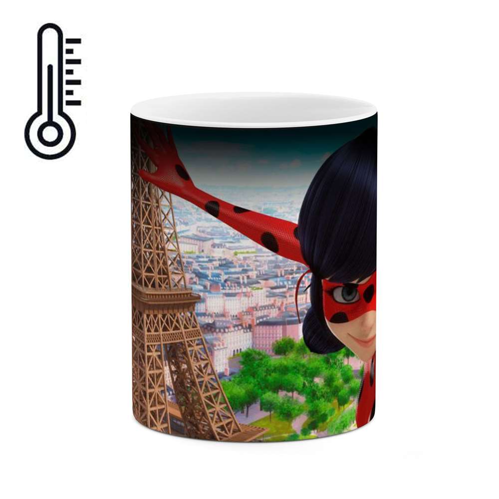 ماگ حرارتی طرح انیمیشن دختر کفشدوزکی مدل mgph13375